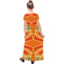 Abstract pattern geometric backgrounds   Kids  Short Sleeve Maxi Dress View2