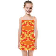 Abstract Pattern Geometric Backgrounds   Kids  Summer Sun Dress by Eskimos