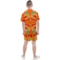 Abstract pattern geometric backgrounds   Men s Mesh Tee and Shorts Set View2