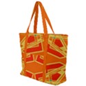 Abstract pattern geometric backgrounds   Zip Up Canvas Bag View1