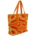 Abstract pattern geometric backgrounds   Zip Up Canvas Bag View2