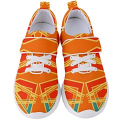 Abstract Pattern Geometric Backgrounds   Women s Velcro Strap Shoes by Eskimos