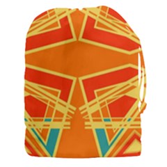 Abstract Pattern Geometric Backgrounds   Drawstring Pouch (3xl) by Eskimos