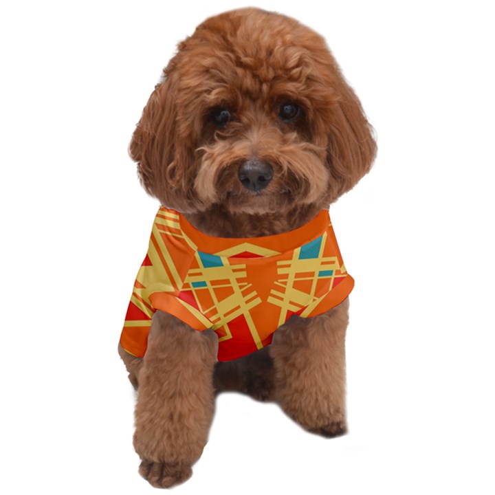 Abstract pattern geometric backgrounds   Dog T-Shirt