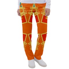 Abstract Pattern Geometric Backgrounds   Women s Casual Pants by Eskimos