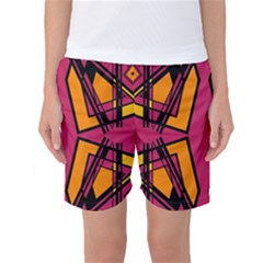 Abstract Geometric Design    Women s Basketball Shorts by Eskimos