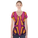 Abstract geometric design    Short Sleeve Front Detail Top View1