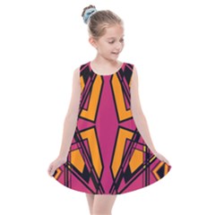 Abstract Geometric Design    Kids  Summer Dress