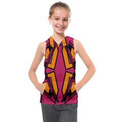 Abstract Geometric Design    Kids  Sleeveless Hoodie by Eskimos