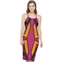 Abstract geometric design    Bodycon Cross Back Summer Dress View1