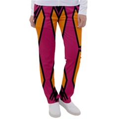 Abstract Geometric Design    Women s Casual Pants by Eskimos