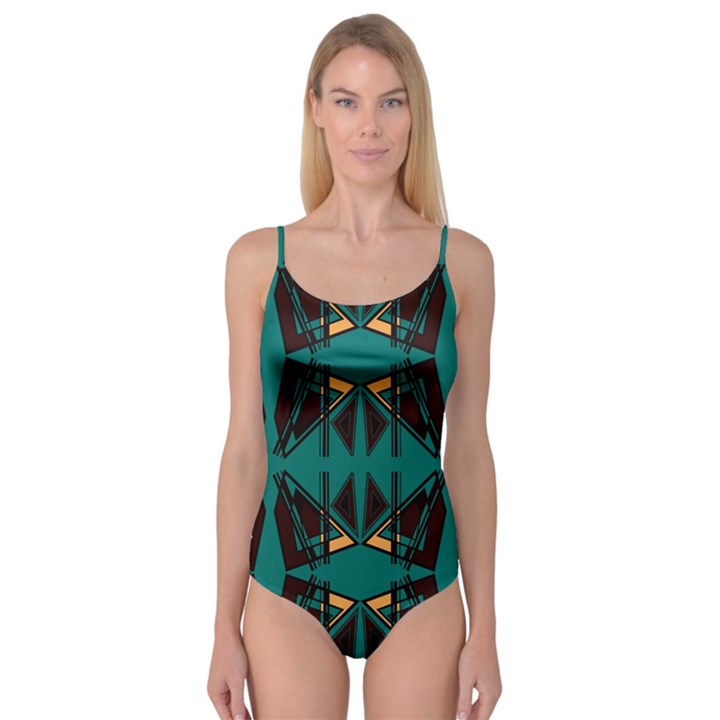 Abstract geometric design    Camisole Leotard 