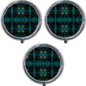 Abstract geometric design    Mini Round Pill Box (Pack of 3) View1