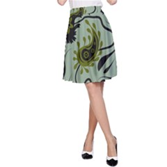 Floral Pattern Paisley Style Paisley Print   A-line Skirt by Eskimos