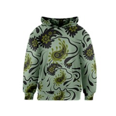 Floral Pattern Paisley Style Paisley Print   Kids  Pullover Hoodie by Eskimos