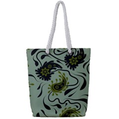 Floral Pattern Paisley Style Paisley Print   Full Print Rope Handle Tote (small) by Eskimos