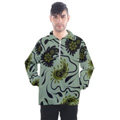 Floral Pattern Paisley Style Paisley Print   Men s Half Zip Pullover by Eskimos