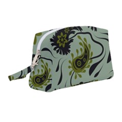 Floral Pattern Paisley Style Paisley Print   Wristlet Pouch Bag (medium) by Eskimos