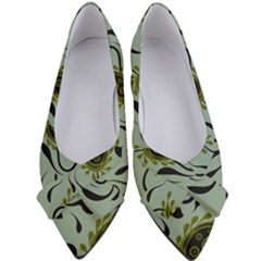 Floral Pattern Paisley Style Paisley Print   Women s Bow Heels by Eskimos