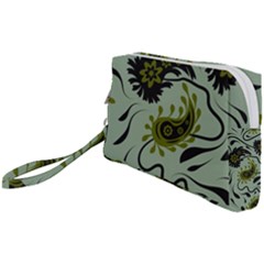 Floral Pattern Paisley Style Paisley Print   Wristlet Pouch Bag (small) by Eskimos