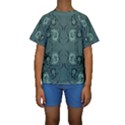 Floral pattern paisley style Paisley print.  Kids  Short Sleeve Swimwear View1