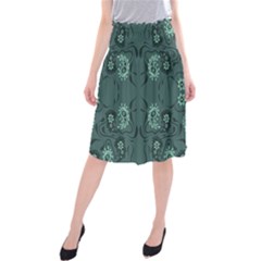 Floral Pattern Paisley Style Paisley Print   Midi Beach Skirt by Eskimos