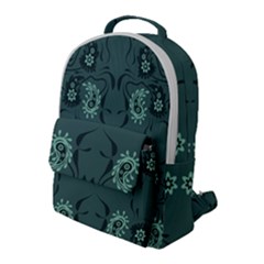 Floral Pattern Paisley Style Paisley Print   Flap Pocket Backpack (large) by Eskimos