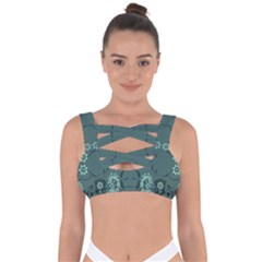 Floral Pattern Paisley Style Paisley Print   Bandaged Up Bikini Top by Eskimos