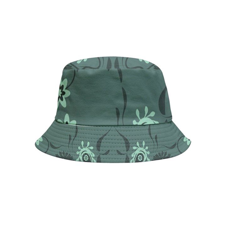 Floral pattern paisley style Paisley print.  Bucket Hat (Kids)