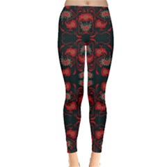 Floral Pattern Paisley Style Paisley Print   Leggings  by Eskimos