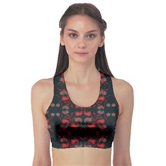 Floral Pattern Paisley Style Paisley Print   Sports Bra by Eskimos