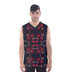 Floral Pattern Paisley Style Paisley Print   Men s Basketball Tank Top by Eskimos