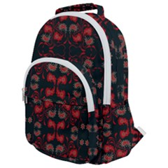 Floral Pattern Paisley Style Paisley Print   Rounded Multi Pocket Backpack by Eskimos