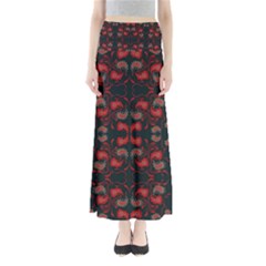 Floral Pattern Paisley Style Paisley Print   Full Length Maxi Skirt by Eskimos