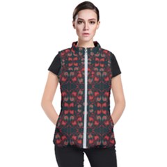 Floral Pattern Paisley Style Paisley Print   Women s Puffer Vest by Eskimos