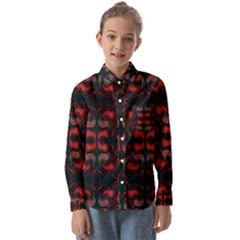 Floral Pattern Paisley Style Paisley Print   Kids  Long Sleeve Shirt