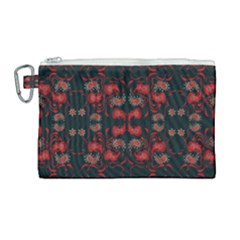 Floral Pattern Paisley Style Paisley Print   Canvas Cosmetic Bag (large) by Eskimos