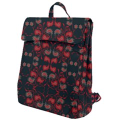 Floral Pattern Paisley Style Paisley Print   Flap Top Backpack by Eskimos