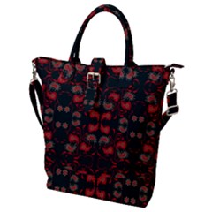 Floral Pattern Paisley Style Paisley Print   Buckle Top Tote Bag by Eskimos