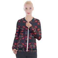 Floral Pattern Paisley Style Paisley Print   Casual Zip Up Jacket