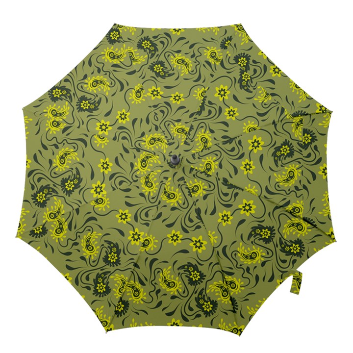 Floral pattern paisley style Paisley print.  Hook Handle Umbrellas (Medium)