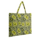 Floral pattern paisley style Paisley print.  Zipper Large Tote Bag View2