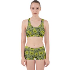 Floral Pattern Paisley Style Paisley Print   Work It Out Gym Set by Eskimos