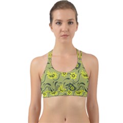 Floral Pattern Paisley Style Paisley Print   Back Web Sports Bra by Eskimos