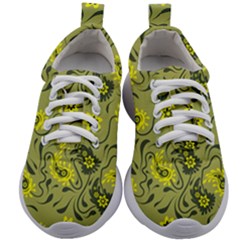 Floral Pattern Paisley Style Paisley Print   Kids Athletic Shoes by Eskimos