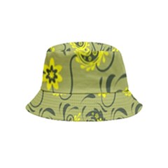 Floral Pattern Paisley Style Paisley Print   Bucket Hat (kids) by Eskimos