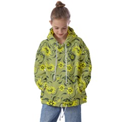 Floral Pattern Paisley Style Paisley Print   Kids  Oversized Hoodie by Eskimos