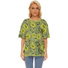 Floral Pattern Paisley Style Paisley Print   Oversized Basic Tee by Eskimos