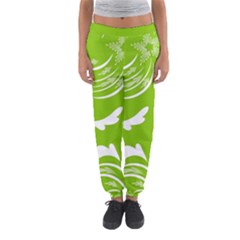 Folk Flowers Print Floral Pattern Ethnic Art Women s Jogger Sweatpants by Eskimos