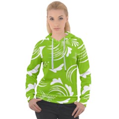 Folk Flowers Print Floral Pattern Ethnic Art Women s Overhead Hoodie by Eskimos